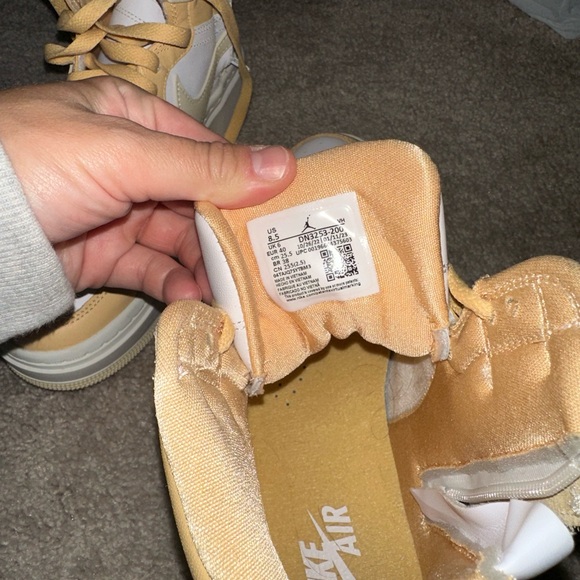 Air Jordan 1 Mid Elevate Nike Celestial Gold Orange Cream - Picture 6 of 10